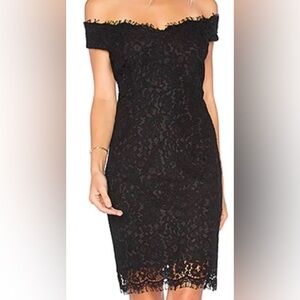 Bardot  (Revolve ) NWT Black Tara Lace Dress 8